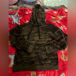 Grunt style camo pullover hoodie